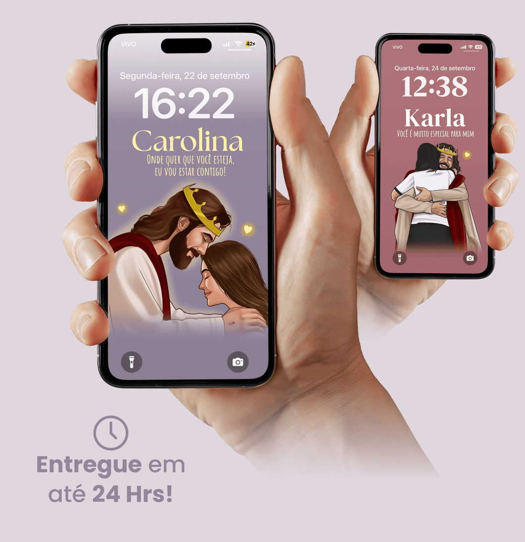 Papel de Parede - Com Jesus, Compre 1 e leve 2.